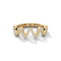 925 Sterling Silver Heartstrings Adjustable Ring