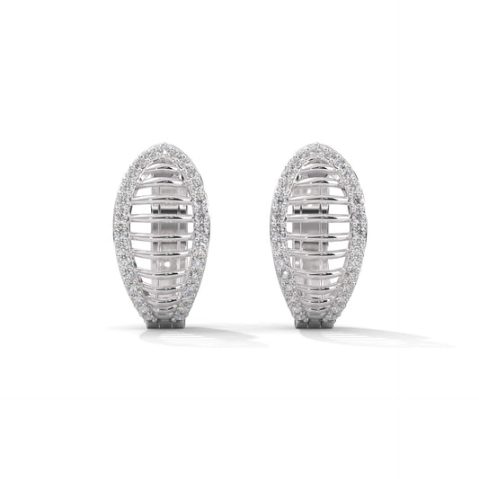 Women's Hoop Diamond Earrings