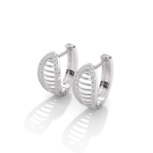 Women's Hoop Diamond Earrings