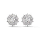 925 Sterling Silver Spring Flower Stud Earrings For Women 