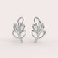 Beautiful Sterling Silver Earrings With Diamonds