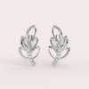 Beautiful Sterling Silver Earrings With Diamonds