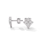 925 Sterling Silver Small Diamond Earrings