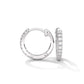 Round Brilliant Cut Diamond Hoop Earrings