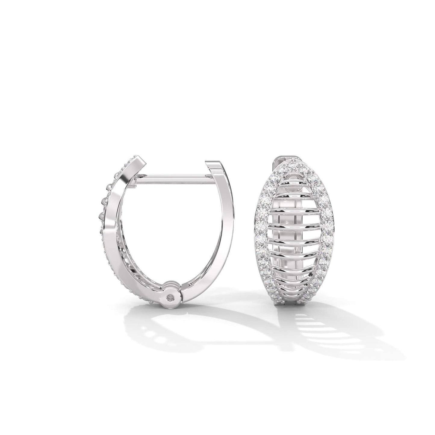 Women's Hoop Diamond Earrings