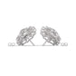 925 Sterling Silver Spring Flower Stud Earrings For Women 