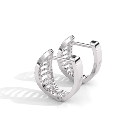 Women's Hoop Diamond Earrings