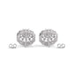 925 Sterling Silver Diamond Studded Stud Earrings