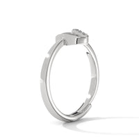 Stylish Leafy Silver Ring