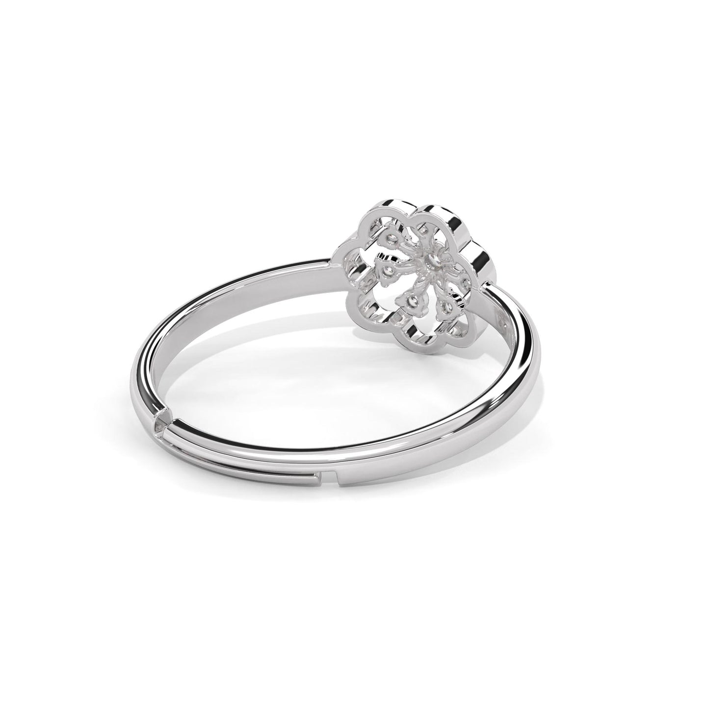 Blossom Cluster Sterling Silver Ring