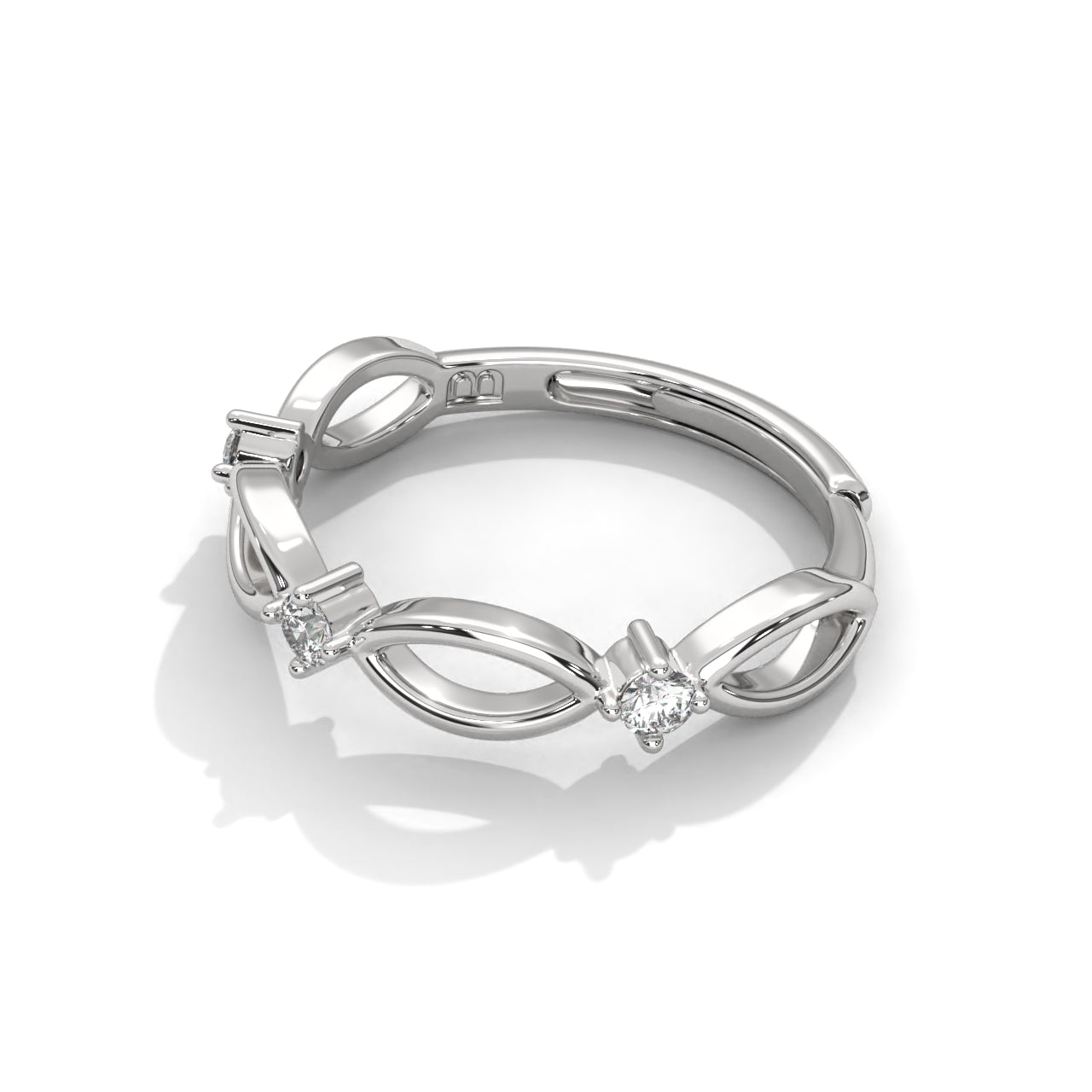 Celestara 925 Sterling Silver Engagement Ring