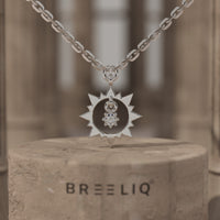 Sunburst Lab Grown Diamond Necklace