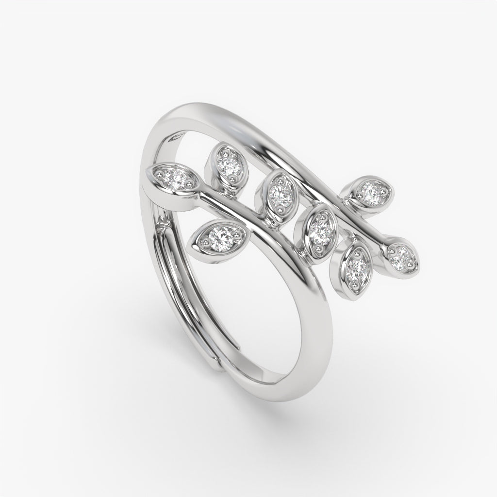 Sterling Silver Celestique Adjustable Ring