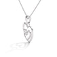 Sterling Silver Double Polished Heart Pendant