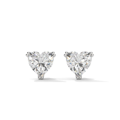 Swarish Heart Silver Earrings