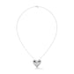 Fashionable Heart Shape Silver Pendant