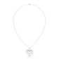 Silver Heart Diamond Pendant