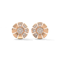 Brilliant Round Diamond silver Earrings