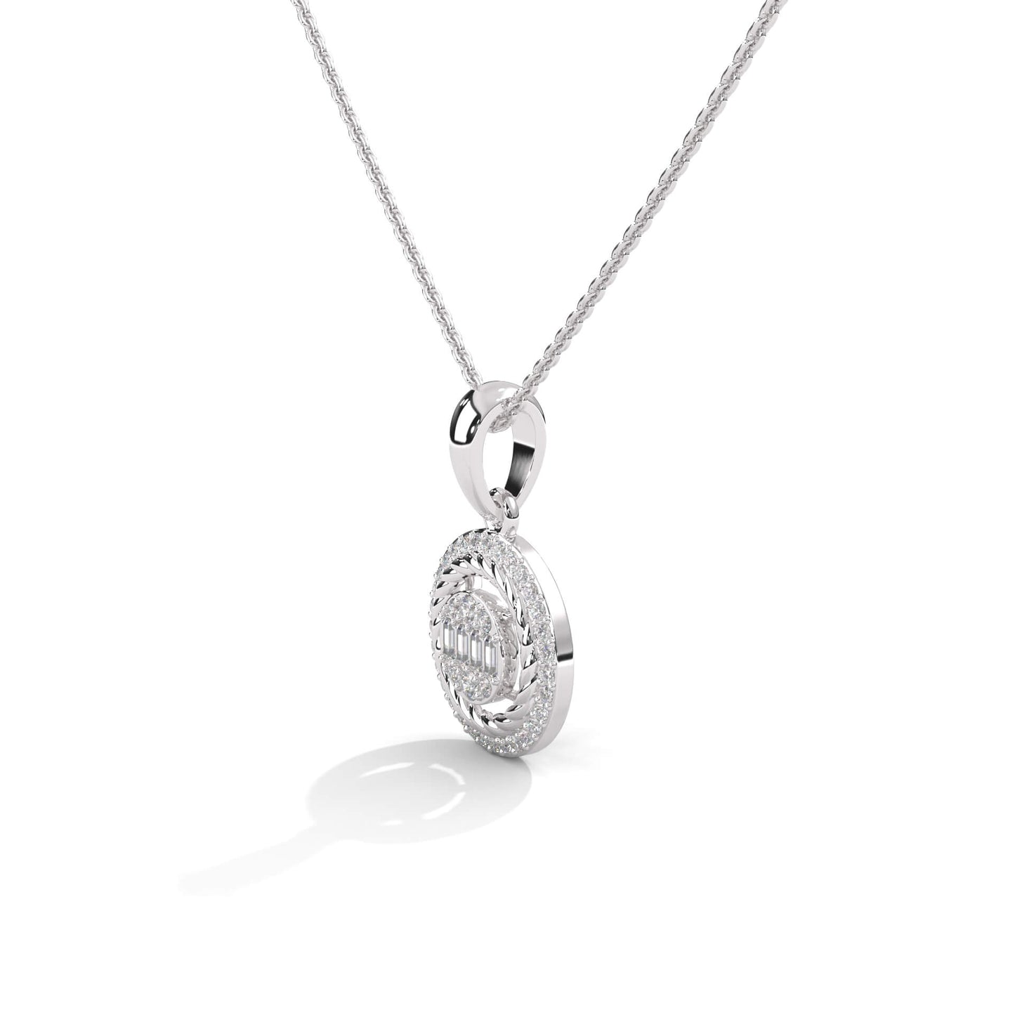 Silver Diamond Dreamscape Pendant