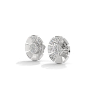 Brilliant Round Diamond silver Earrings