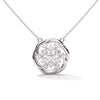 Simple Silver Cubic Zirconia Pendant