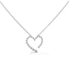 925 Sterling Silver & Diamond Heart Pendant