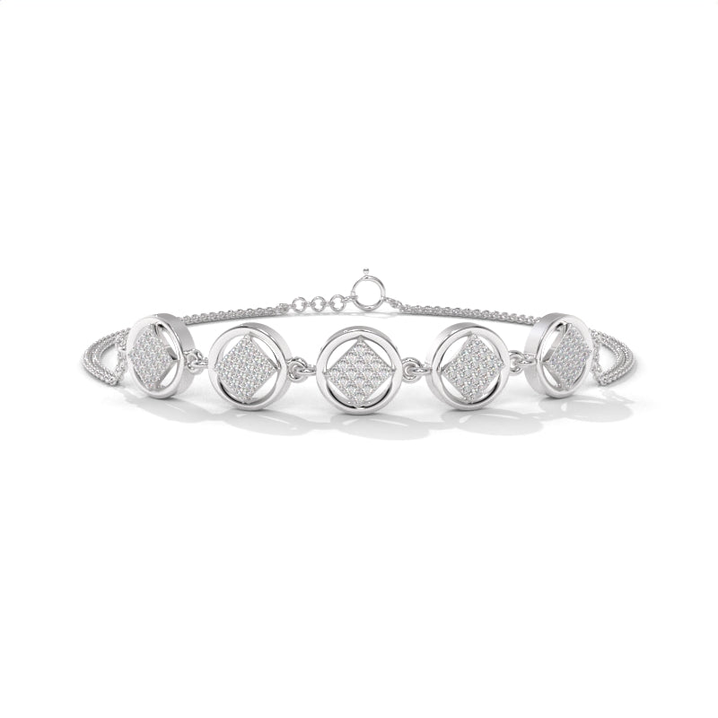 Women's Silver Bracelet Bournyno