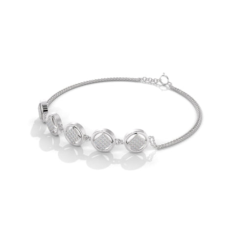 Women's Silver Bracelet Bournyno