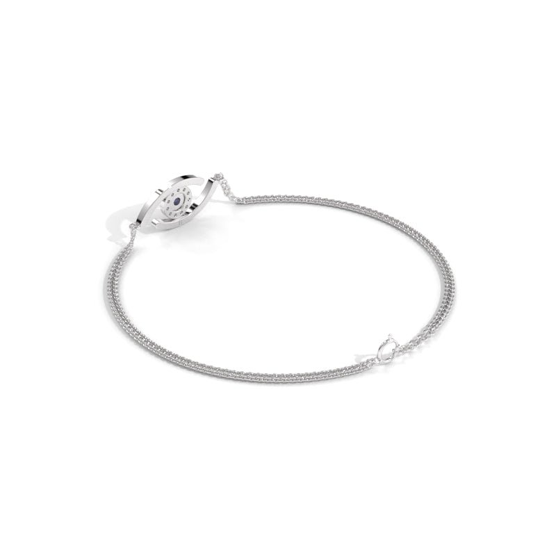 925 Sterling Silver Eyelash Bracelet