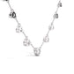 Silver Plated Cubic Zirconia Stud Pendant Chain