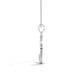 Small Creascent Moon Silver Diamond Pendant