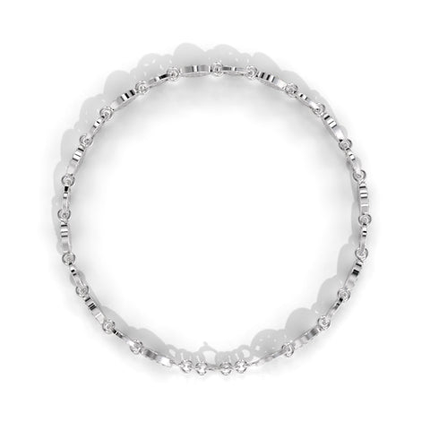 Silver Cubic Zirconia Bracelet