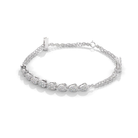 Casual Wear Women Silver Bracelet