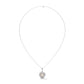 Pearl & Silver Diamond Accent Twist Pendant Necklace