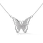 Silver Butterfly Necklace For Women