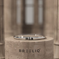 14K Solid Gold Personalized Engraved Ring