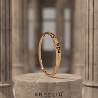 14K Solid Gold Personalized Engraved Ring