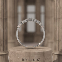 Cluster Ring with Lab Diamonds