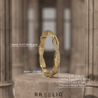 Infinity Twisted Lab grown Women's Wedding Ring