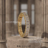 Emerald Cut Eternity Band