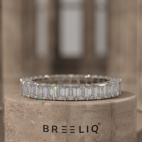 Emerald Cut Eternity Band