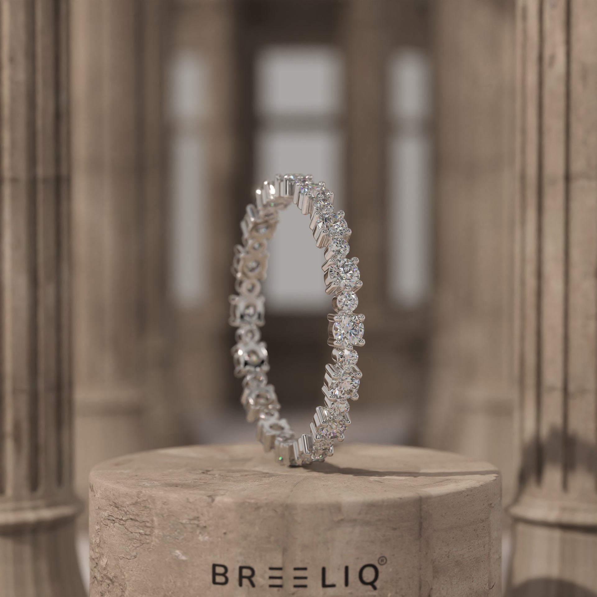 Stackable Diamond Wedding Band