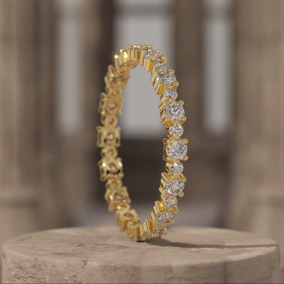 Stackable Diamond Wedding Band