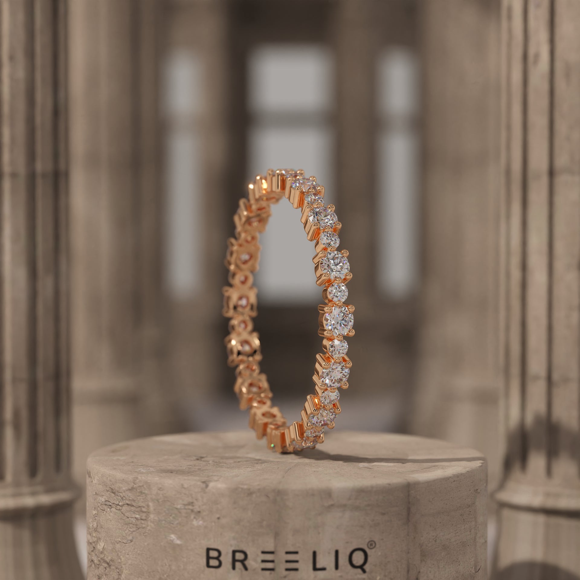 Stackable Diamond Wedding Band