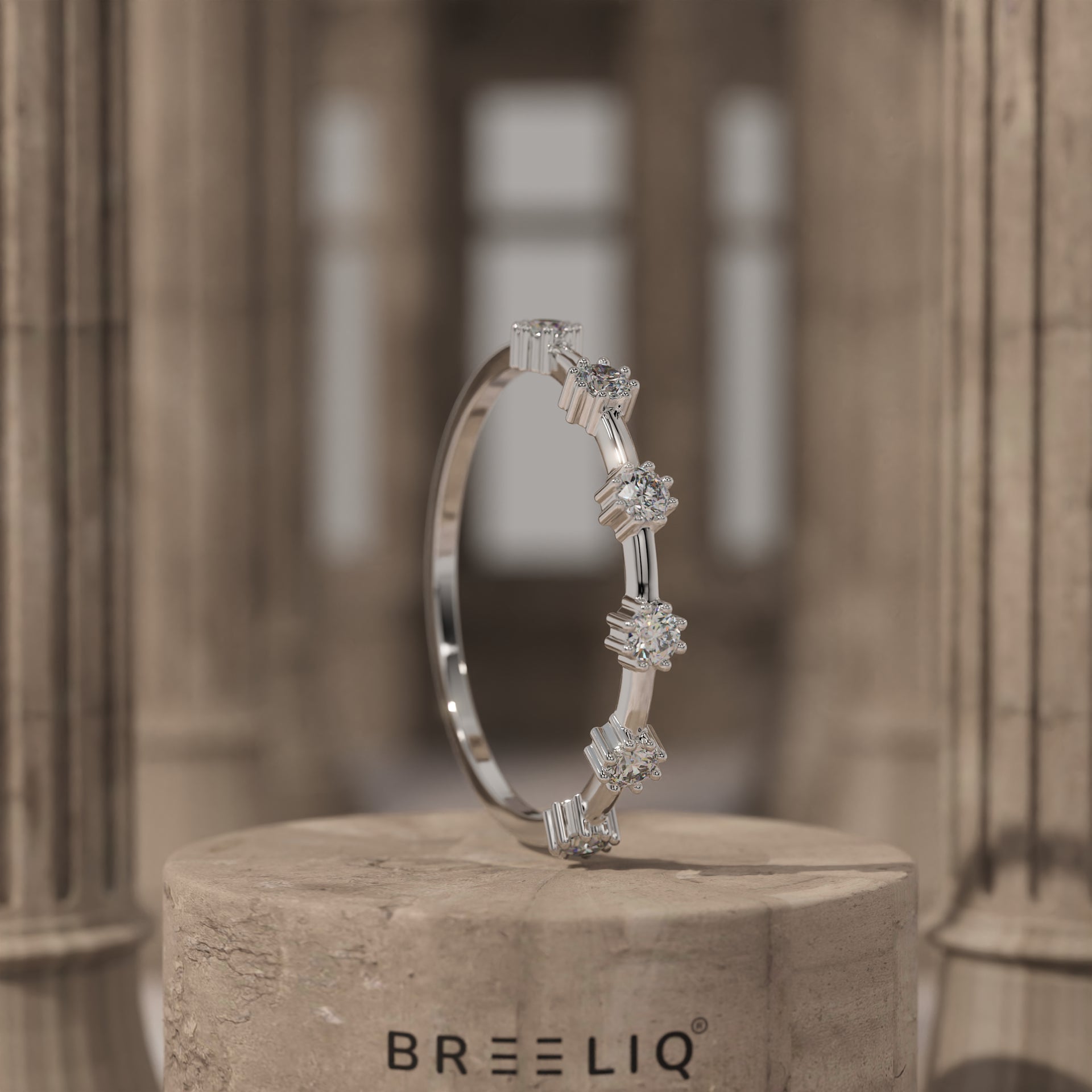 Elegant Diamond 14K Gold Ring