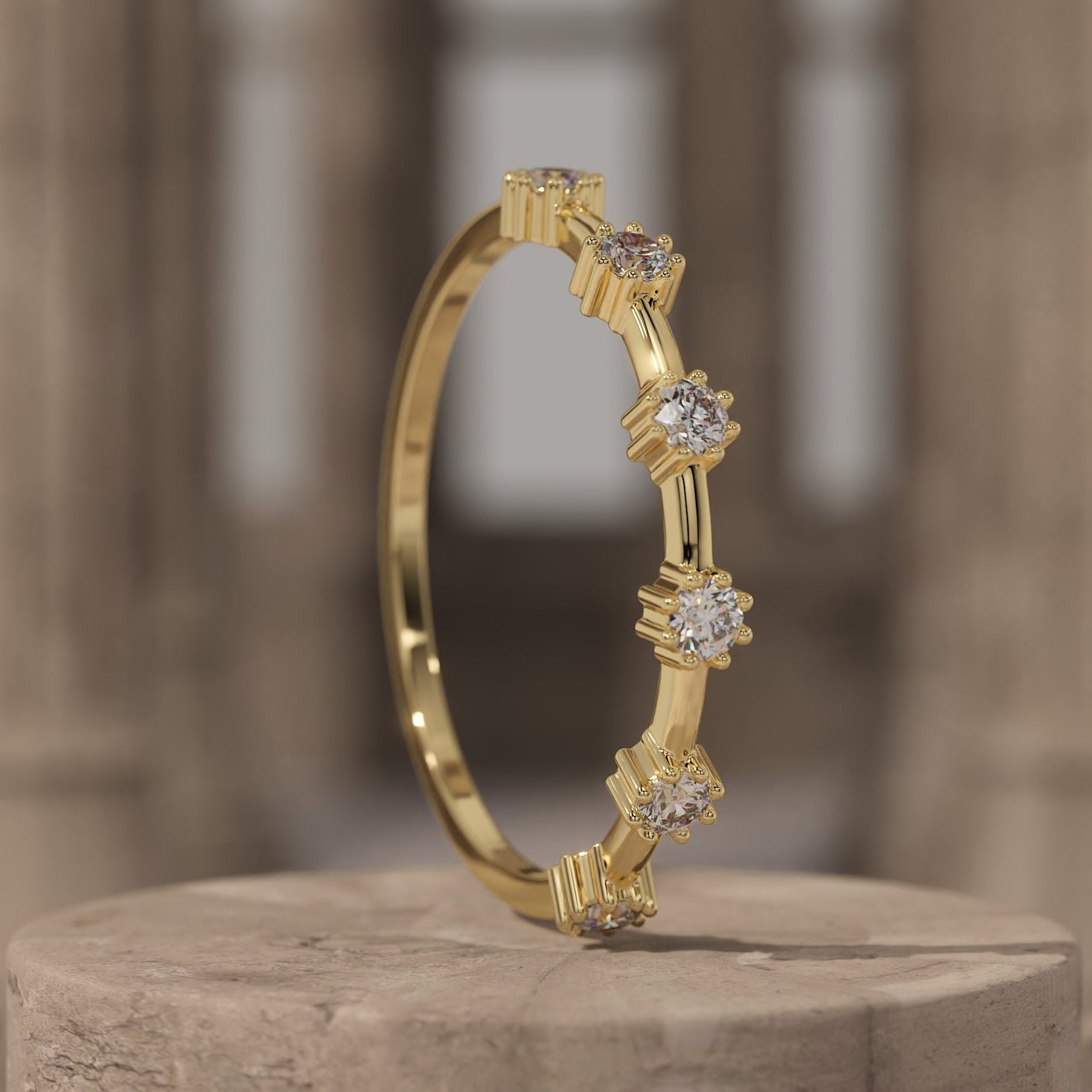 Elegant Diamond 14K Gold Ring