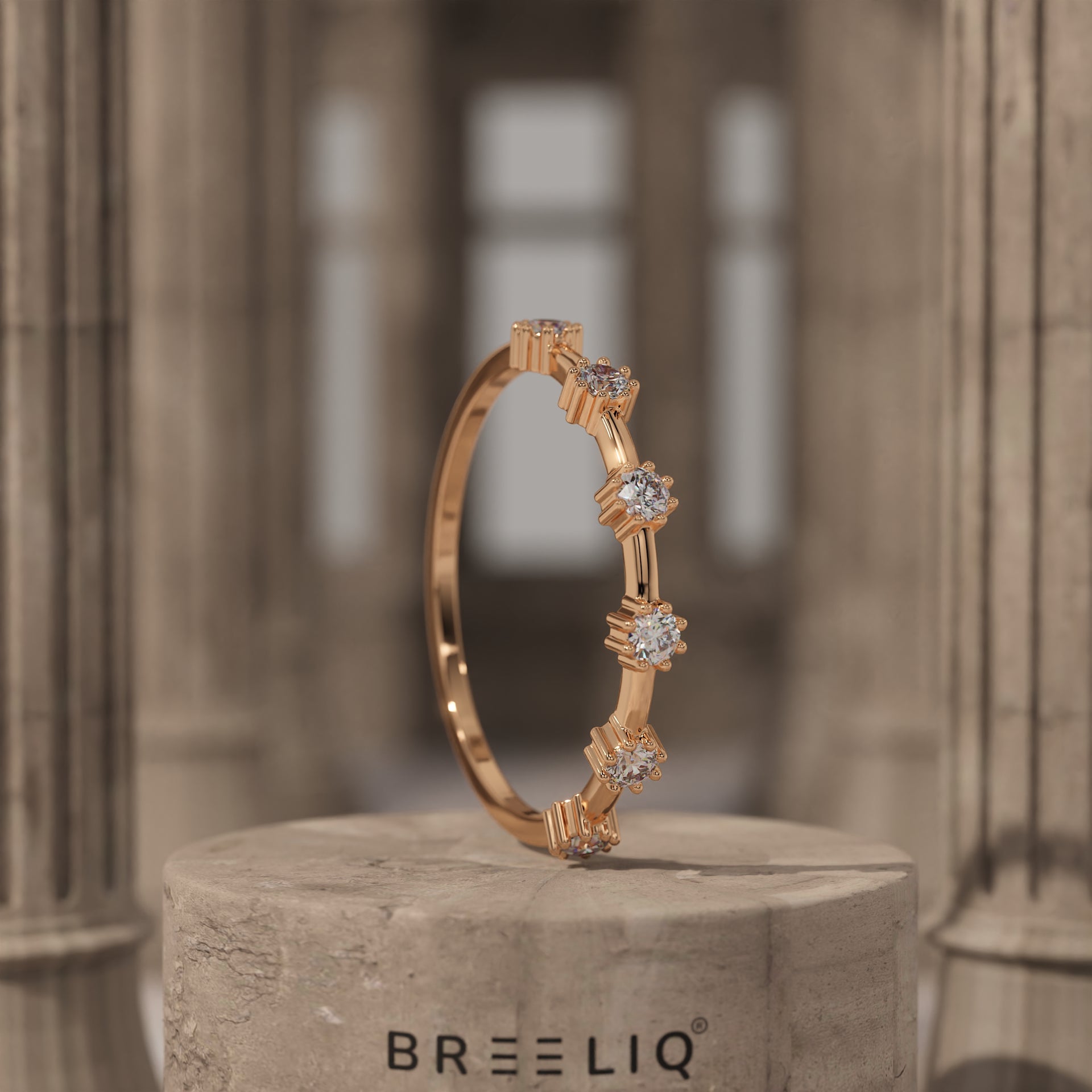 Elegant Diamond 14K Gold Ring