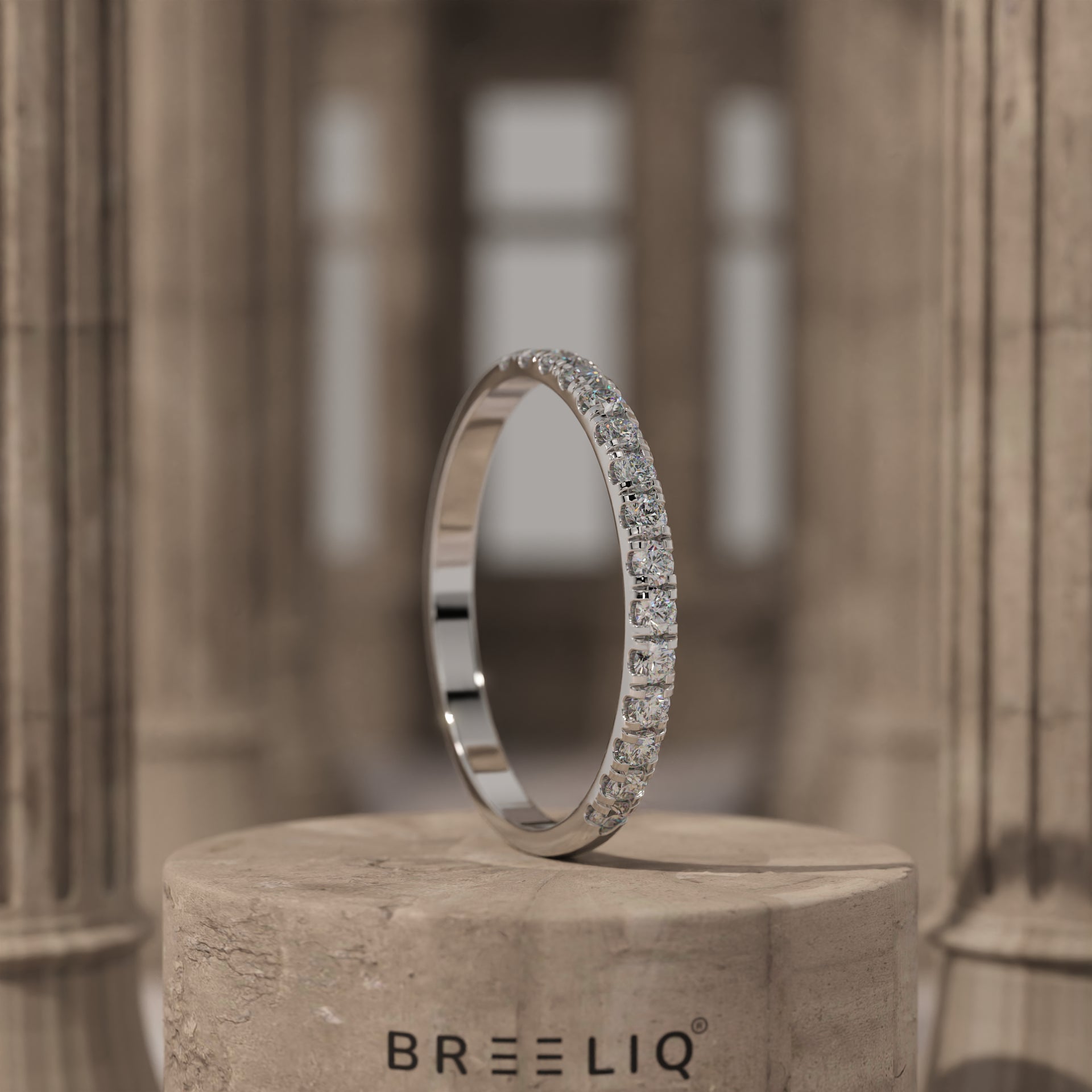 Diamond Half Eternity Ring