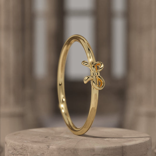 Bow Knot Gold Ring