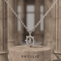 Sunburst Lab Grown Diamond Necklace